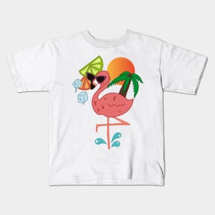 Flamingo Party Kids T-Shirt